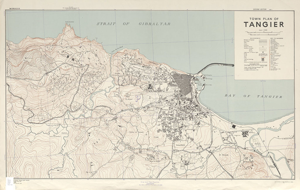 Town plan of Tangier, 1942