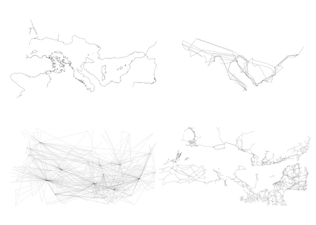 Main roads railways migration routes oil and gas